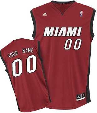 Men & Youth Customized Miami Heat Red Jersey